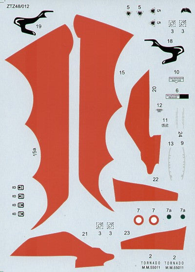 Zotz 48012 1:48 Panavia Tornado IDS  Italian Air Force 6 Stormo, 154 Gruppo 50th Anniversary 'Red Devil' scheme