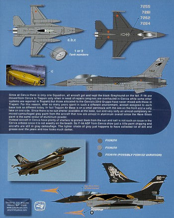 Zotz decals 48031 1:48 F-16A Italian Air Force