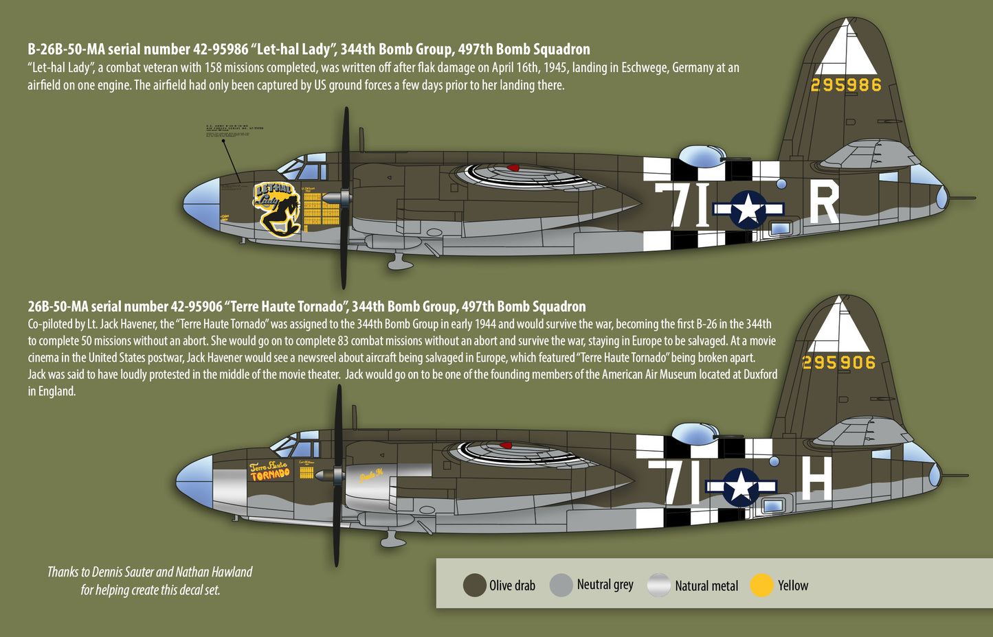 Zotz decals 48051 1:48 Martin B-26B/C Marauders