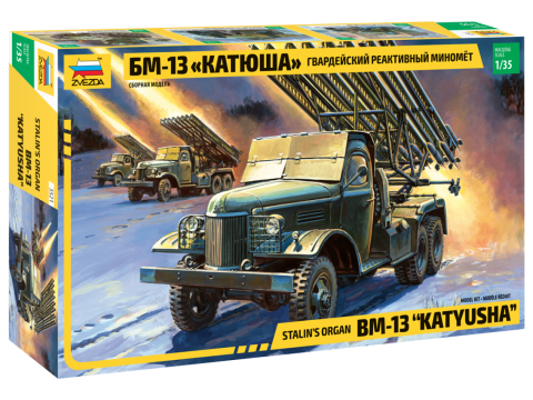 Zvezda 3521 1:35 Soviet Katyuska Artillery Truck
