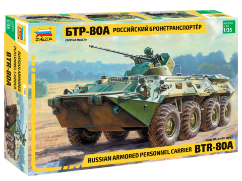 Zvezda 3560 1:35 Soviet BTR-80A Personnel Carrier