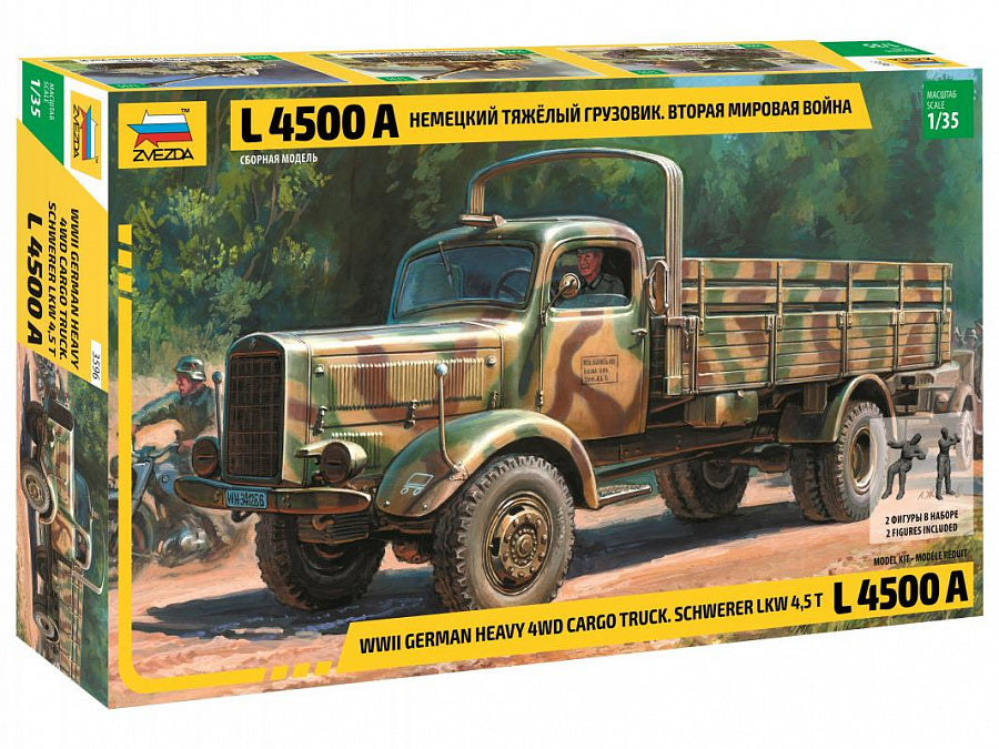 Zvezda 3596 1:35 L-4500A German Heavy Cargo Truck
