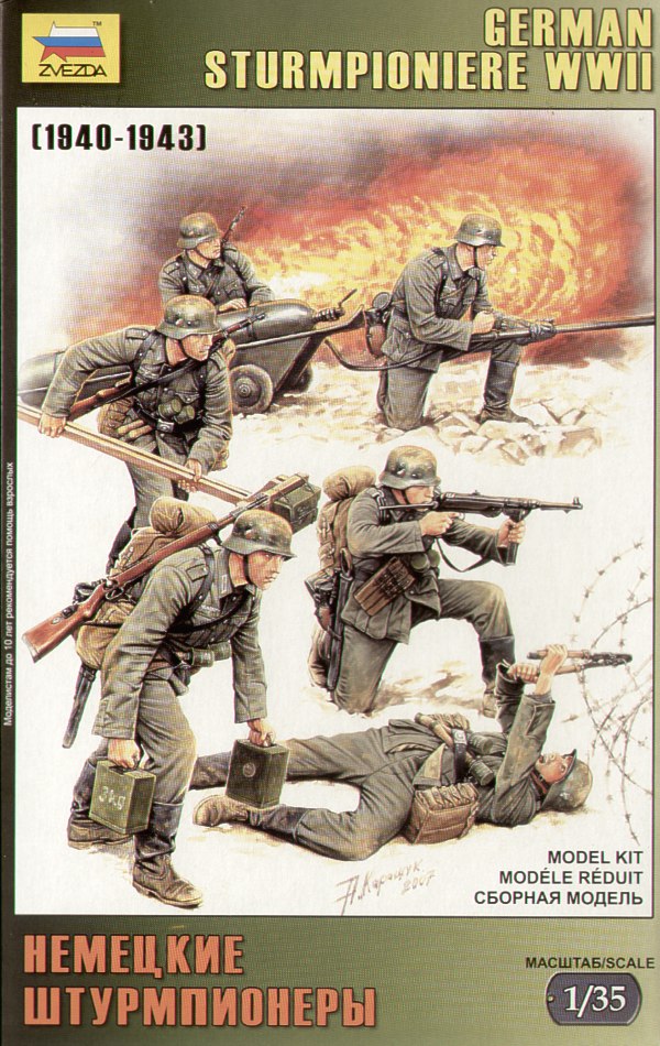 Zvezda 3613 1:35 Sturmpioniere 1940-1943 (WWII)