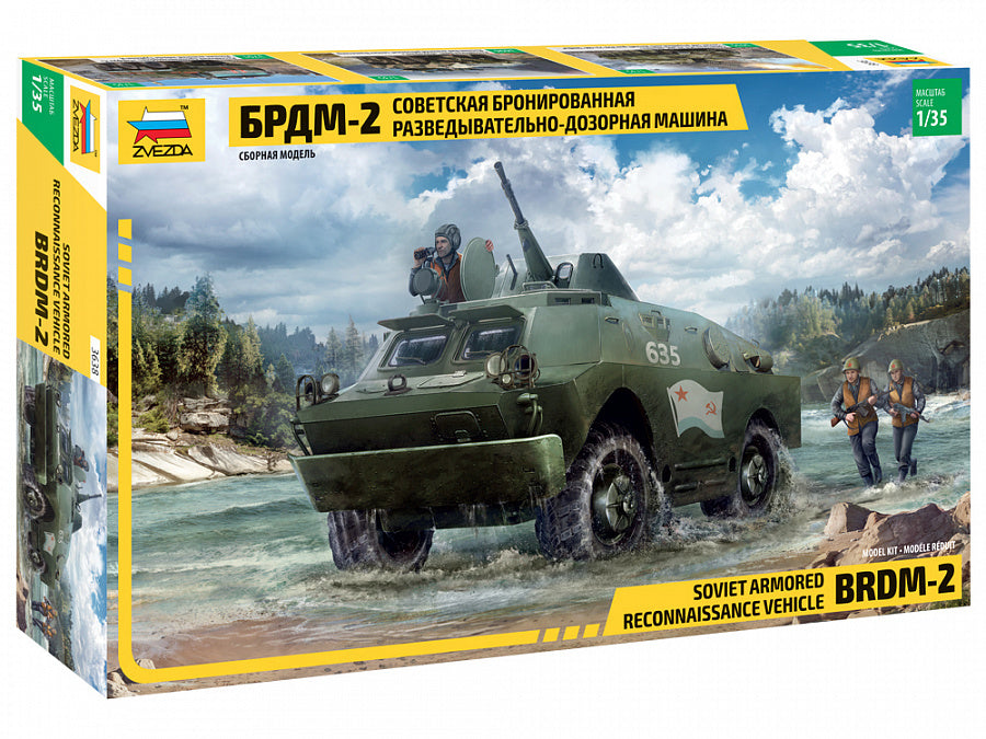Zvezda 3638 1:35 Soviet BRDM-2 Armoured Car