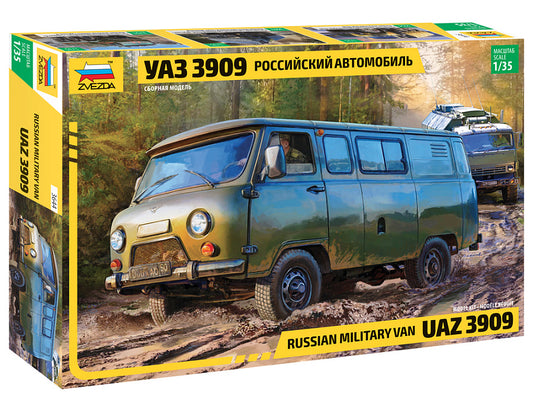 Zvezda 3644 1:35 UAZ 3909 Russian Military Van