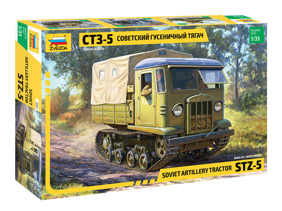 Zvezda 3663 1:35 Soviet STZ-5 Artillery Tractor