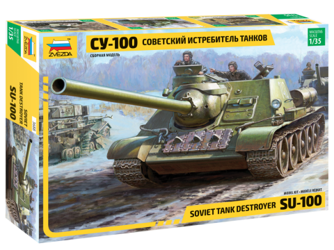 Zvezda 3688 1:35 Soviet SU-100 Tank Destroyer