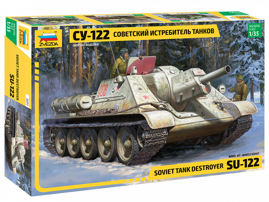 Zvezda 3691 1:35 SU-122 Self-Propelled Gun