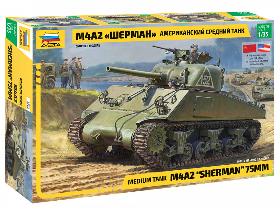 Zvezda 3702 1:35 M4A2 Sherman