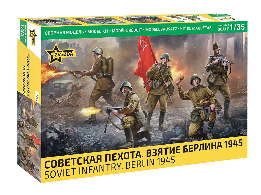 Zvezda 3718 1:35 Soviet Infantry Berlin 1945