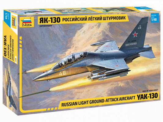 Zvezda 4821 1:48 Yakovlev Yak-130 Russian Light Ground Attack Aircraft