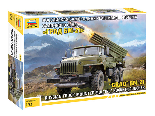 Zvezda 5051 1:72 BM-21 Grad 1 Rocket Launcher