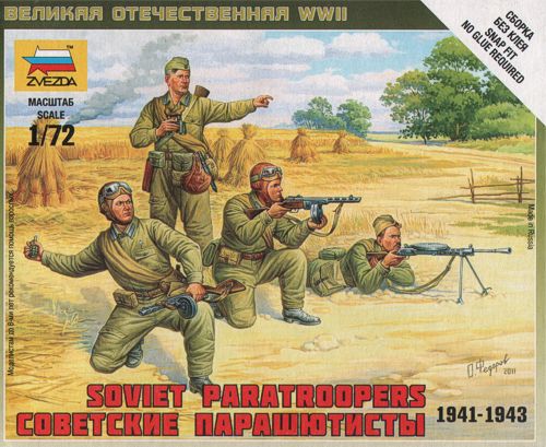 Zvezda 6138 1:72 Soviet Paratroops (WWII)