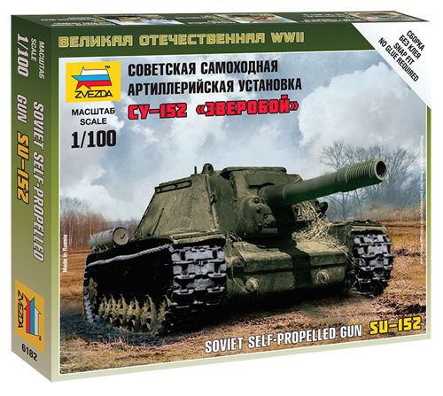 Zvezda 6182 1:100 Soviet SU-152