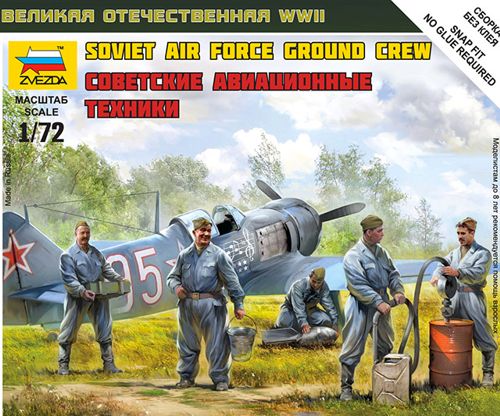 Zvezda 6187 1:72 Soviet Airforce Ground Crew (WWII)
