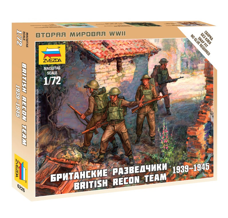 Zvezda 6226 1:72 British Infantry Recon Team 1939-45 [WWII]