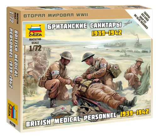 Zvezda 6228 1:72 British Medic Team (WWII)