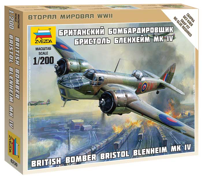 Zvezda 6230 1:200 Bristol Blenheim Mk.IV