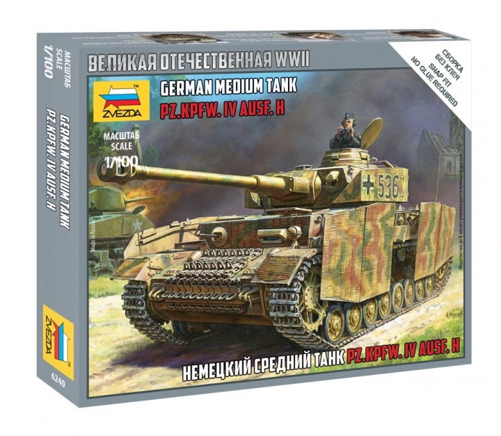 Zvezda 6240 1:100 Pz.Kpfw.IV Ausf.H