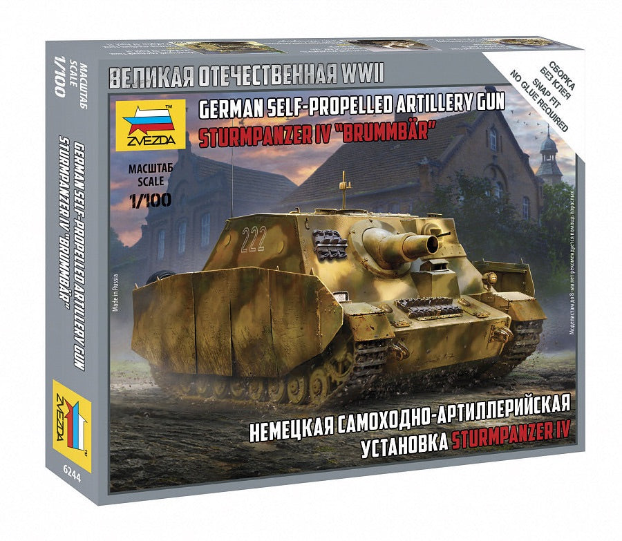 Zvezda 6244 1:100 Sturmpanzer IV 'Brummbar'