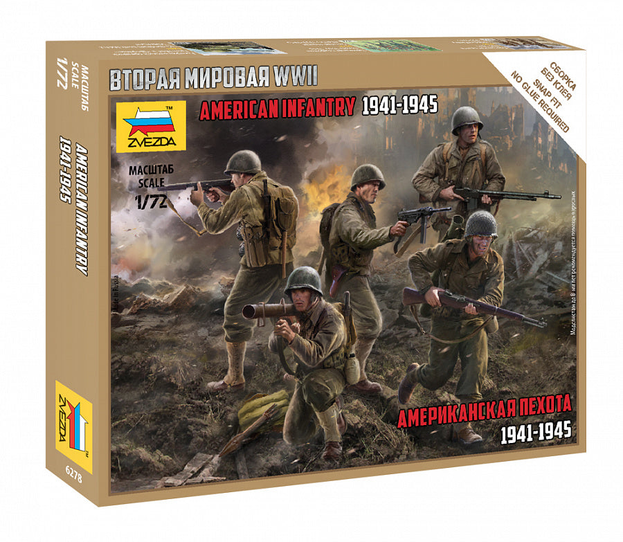 Zvezda 6278 1:72 US Infantry WWII