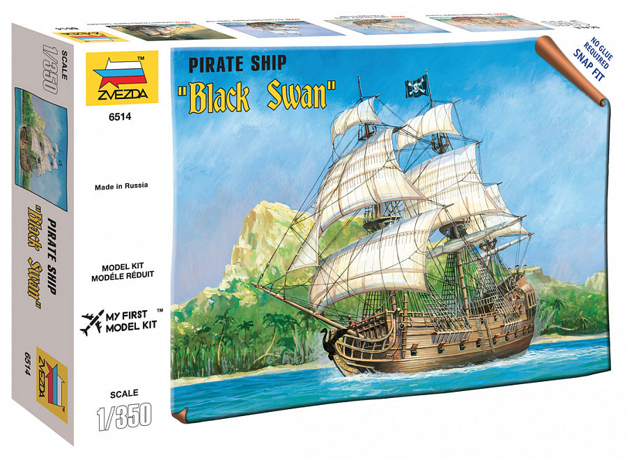 Zvezda 6514 1:350 Black Swan Pirate Ship