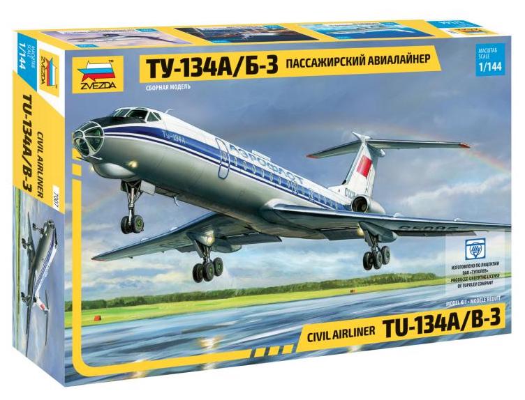Zvezda 7007 1:144 Tupolev Tu-134B