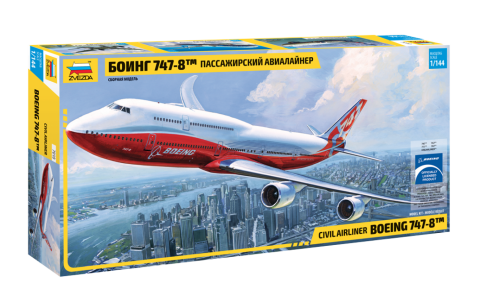Zvezda 7010 1:144 Boeing 747-8
