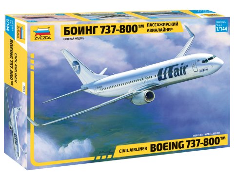 Zvezda 7019 1:144 Boeing 737-800 UT-Air NEW TOOLING