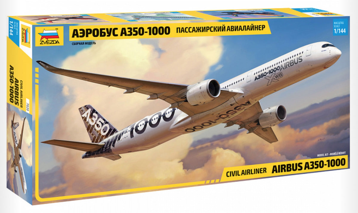Zvezda 7020 1:144 Airbus A-350-1000 New Tooling in 2018