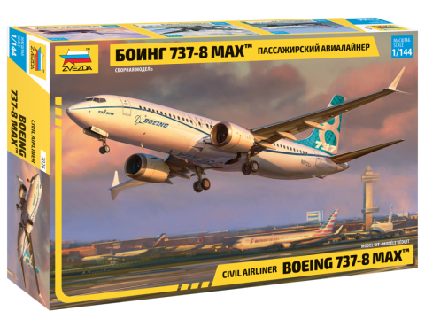 Zvezda 7026 1:144 Boeing 737 MAX 8