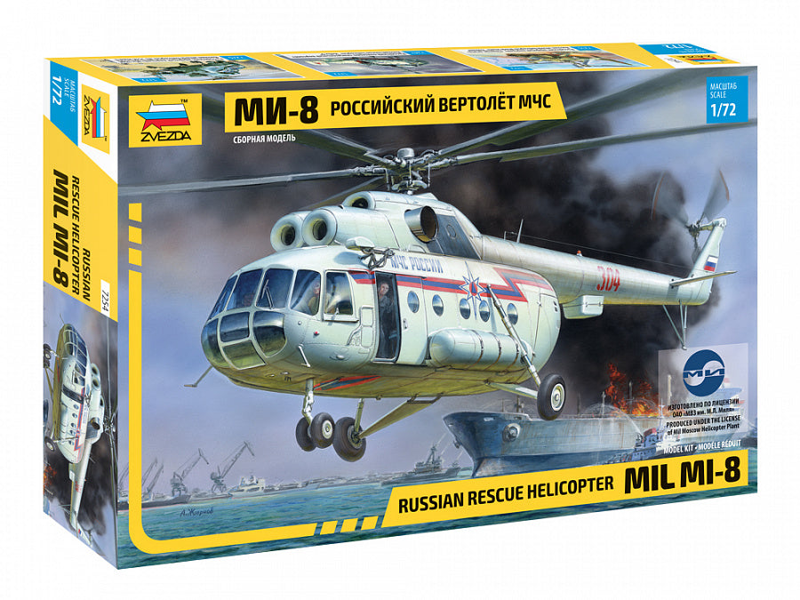 Zvezda 7254 1:72 Mil Mi-8 Hip rescue