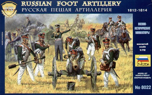Zvezda 8022 1:72 Russian Artillery (Napoleonic)