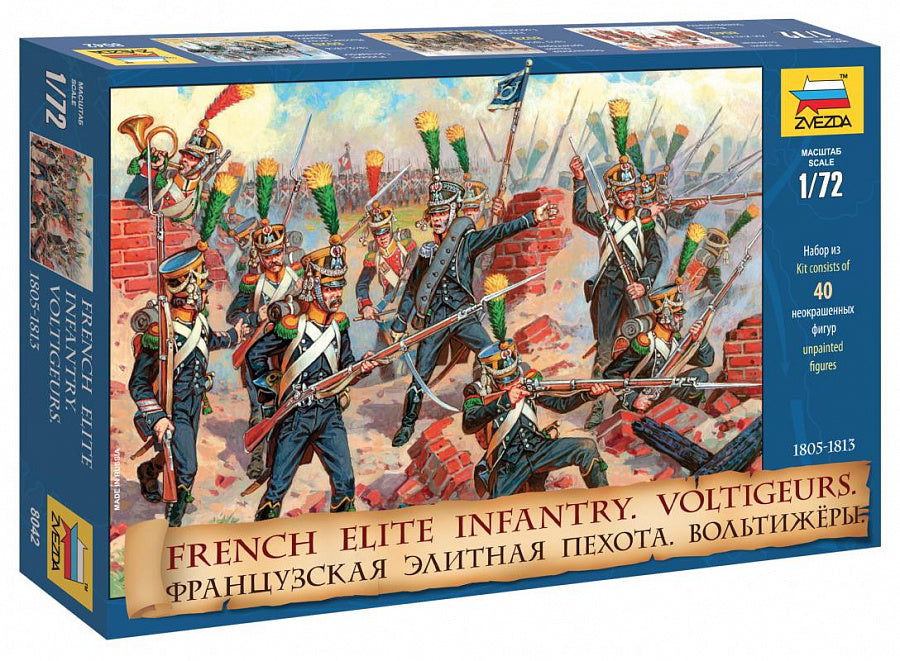 Zvezda 8042 1:72 French Voltigeurs Elite Infantry 1805-1813