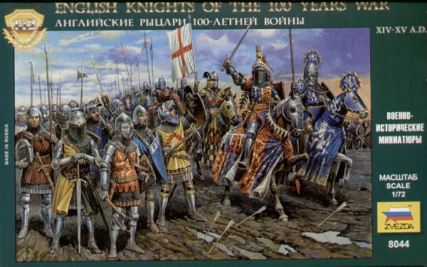 Zvezda 8044 1:72 English Knights 100 Years War