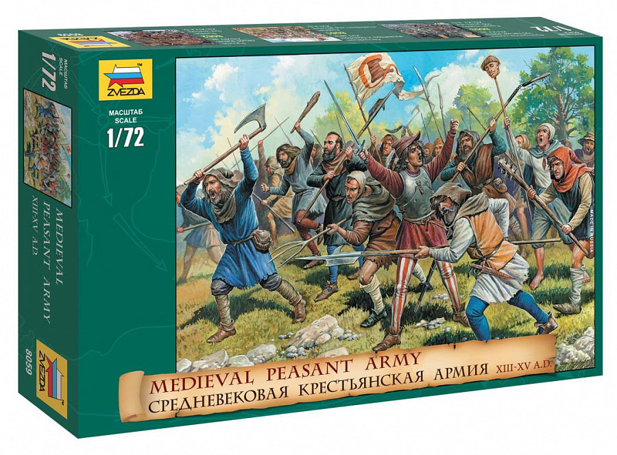 Zvezda 8059 1:72 Medieval Peasant Army (XIII-XIVAD but could be used in many other centuries as well)