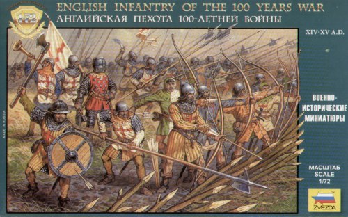 Zvezda 8060 1:72 English Infantry of the 100 Years War