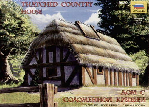 Zvezda 8532 1:72 European Thatched Medieval House