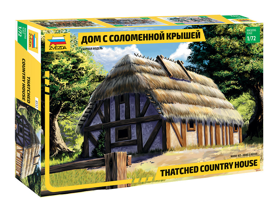 Zvezda 8532 1:72 European Thatched Medieval House