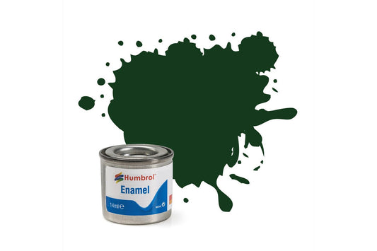 Humbrol 003 Brunswick Green Gloss 14ml Enamel Paint