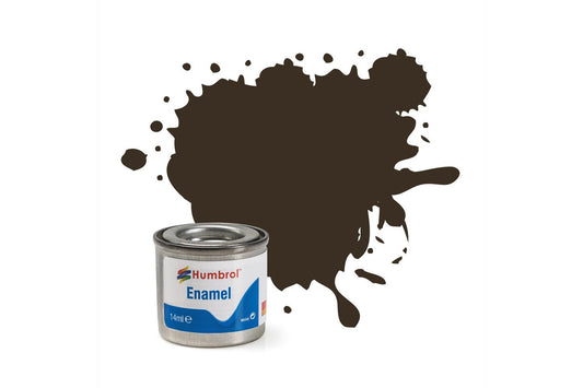 Humbrol 010 Service Brown Gloss 14ml Enamel Paint