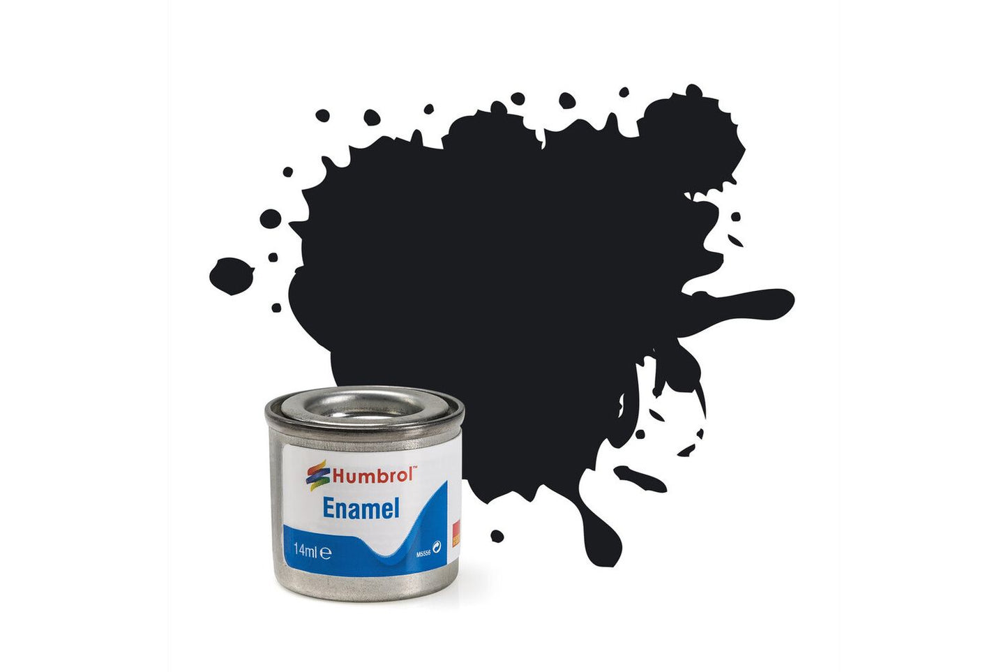 Humbrol 021 Black Gloss 14ml Enamel Paint