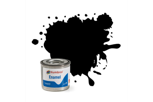 Humbrol 033 Black Matt 14ml Enamel Paint