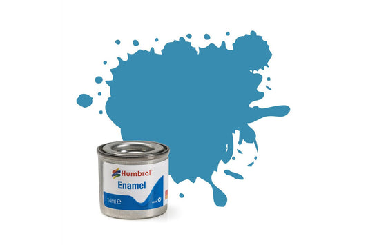 Humbrol 048 Mediterranean Blue Gloss 14ml Enamel Paint