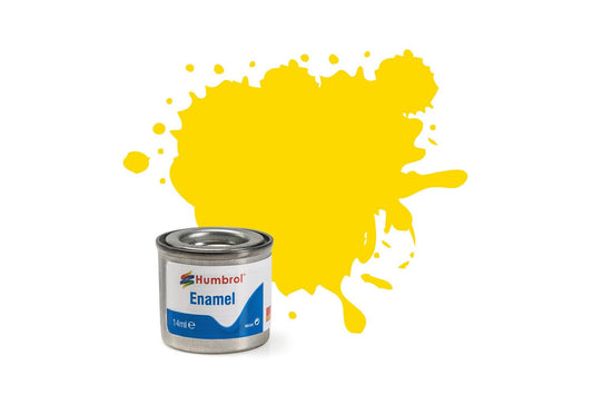 Humbrol 069 Yellow Gloss 14ml Enamel Paint