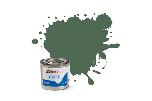 Humbrol 076 Uniform Green Matt 14ml Enamel Paint