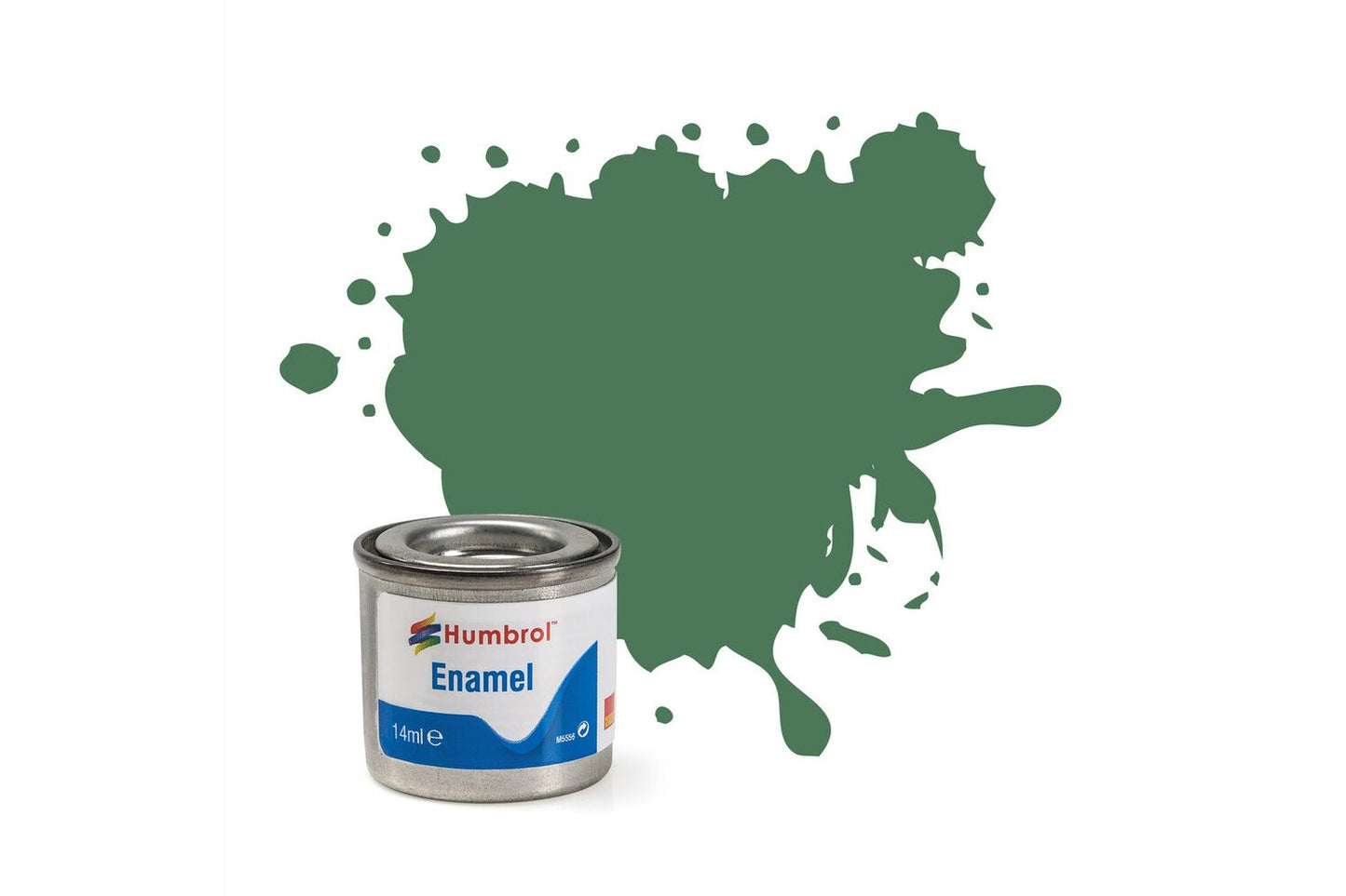 Humbrol 101 Mid Green Matt 14ml Enamel Paint