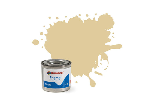 Humbrol 121 Pale Stone Matt 14ml Enamel Paint