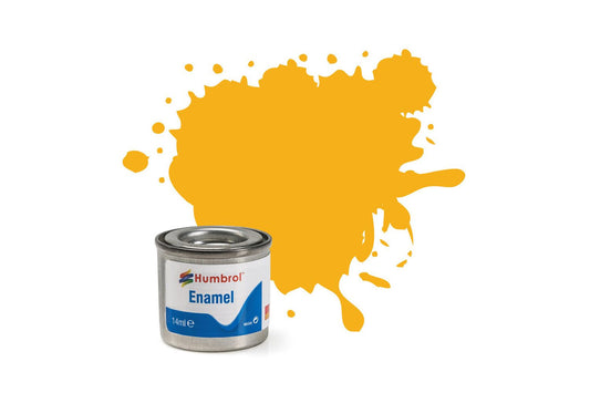 Humbrol 154 Insignia Yellow Matt 14ml Enamel Paint