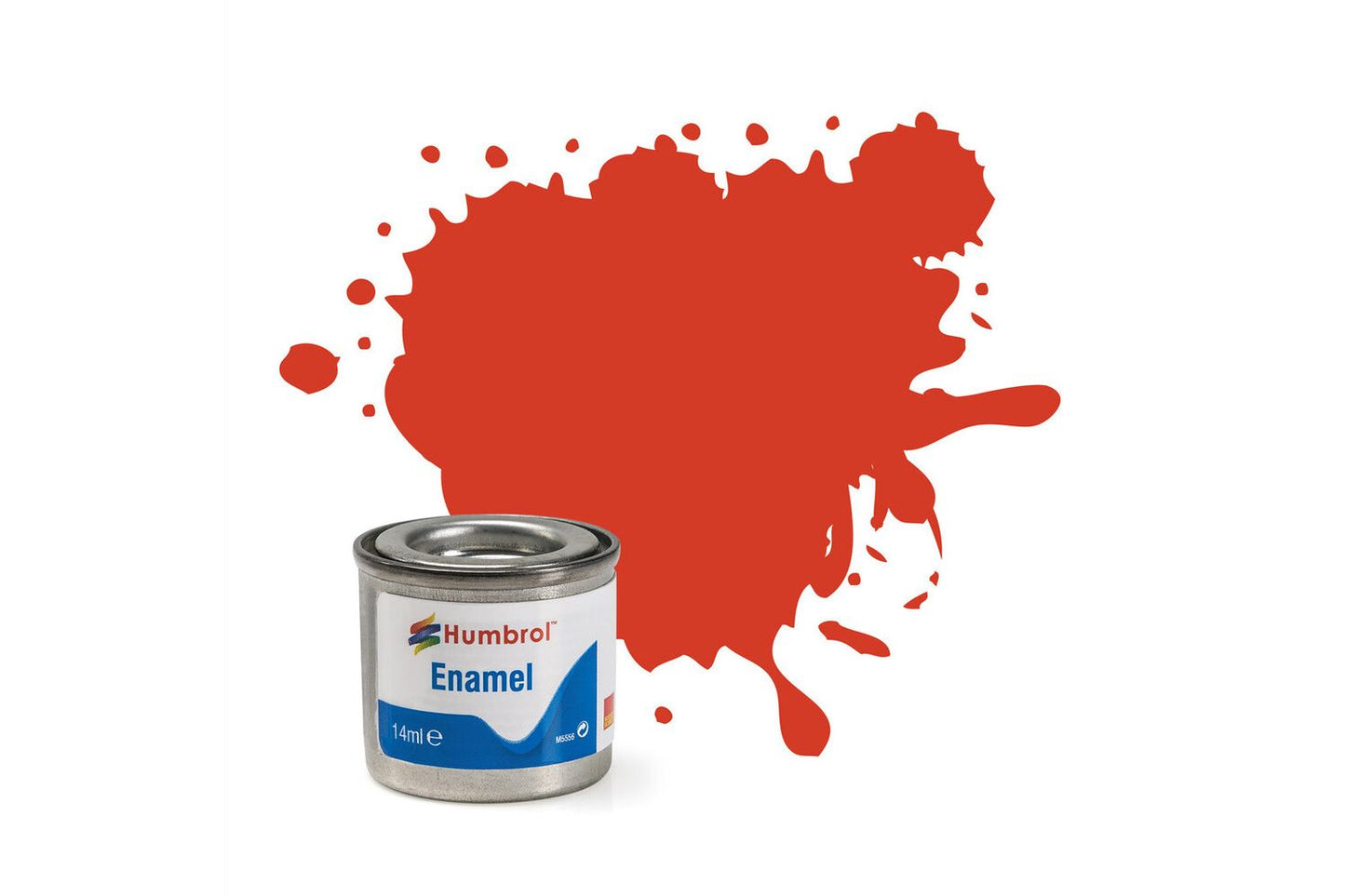 Humbrol 174 Signal Red Satin 14ml Enamel Paint